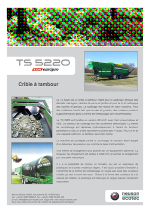 Plantas cribadoras Neuson-Ecotec TS 5220 LS