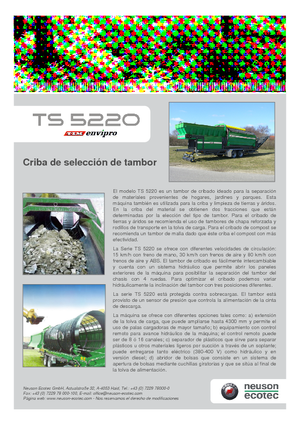 Plantas cribadoras Neuson-Ecotec TS 5220 LS