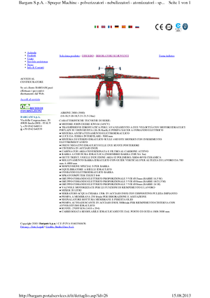 Pulverizadoras automotrices Bargam Airone 2000