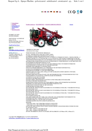 Pulverizadoras automotrices Bargam Grimpeur 2500 MC