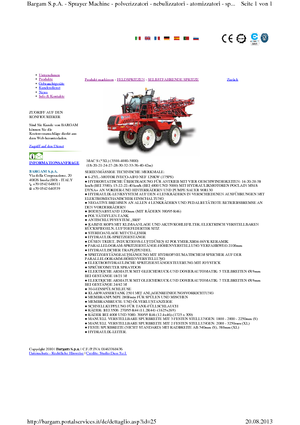 Pulverizadoras automotrices Bargam Mac 4000 XL