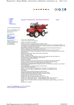 Pulverizadoras automotrices Bargam Mac 4000 XL