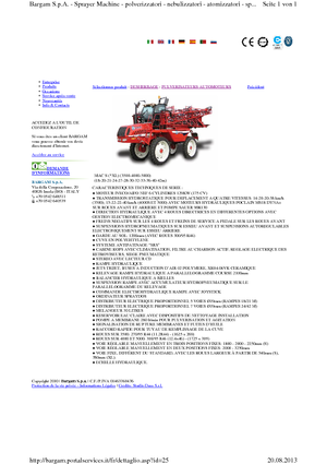Pulverizadoras automotrices Bargam Mac 4000 XL