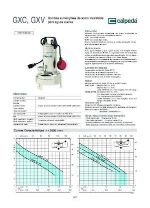 Bombas de aguas residuales Calpeda GXC 40-13