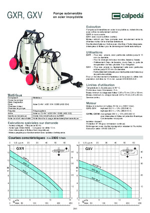 Bombas de aguas residuales Calpeda GXVM 25-6