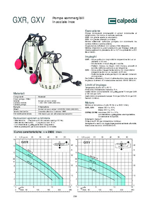 Bombas de aguas residuales Calpeda GXVM 25-6