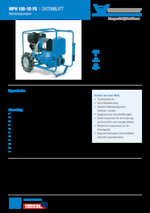 Bombas de aguas residuales Heide-Pumpen MPH 100-1D FG