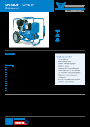 Bombas de aguas residuales Heide-Pumpen MPH 100-1E