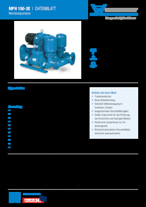 Bombas de aguas residuales Heide-Pumpen MPH 150-2D