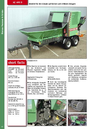 Trituradoras Jenz AZ 460 D