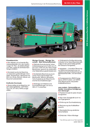Trituradoras Jenz BA 965 DXL