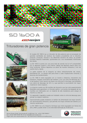 Trituradoras Neuson-Ecotec SD 1600 A