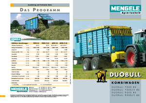 Remolques de ensilado Mengele Duo Bull 7000/3 RS