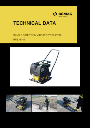 Planchas vibratorias de una dirección Bomag BPS 18/45