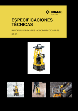 Planchas vibratorias de una dirección Bomag BR 95