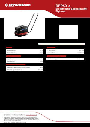 Planchas vibratorias de una dirección Dynapac DFP5X e