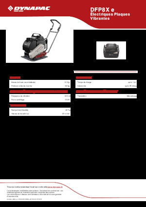 Planchas vibratorias de una dirección Dynapac DFP8X e
