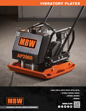 Planchas vibratorias de una dirección M-B-W GP 5800