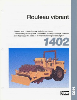 Rodillos vibrantes autopropulsados Case 1402D