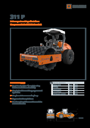 Rodillos vibrantes autopropulsados Hamm 311 P