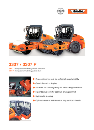 Rodillos vibrantes autopropulsados Hamm 3307