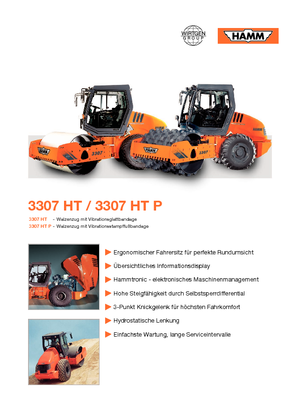 Rodillos vibrantes autopropulsados Hamm 3307 HT