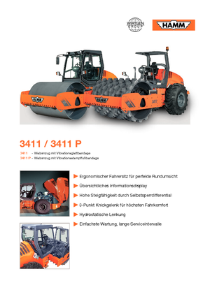 Rodillos vibrantes autopropulsados Hamm 3411 V