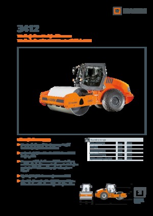 Rodillos vibrantes autopropulsados Hamm 3412
