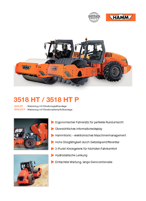 Rodillos vibrantes autopropulsados Hamm 3518 HT-V