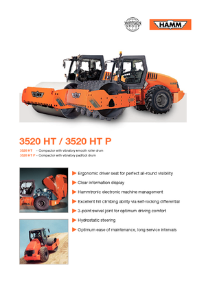 Rodillos vibrantes autopropulsados Hamm 3520 HT-V