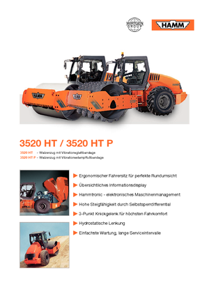 Rodillos vibrantes autopropulsados Hamm 3520 HT-P