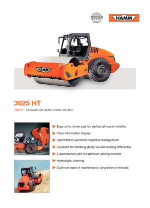 Rodillos vibrantes autopropulsados Hamm 3625 HT