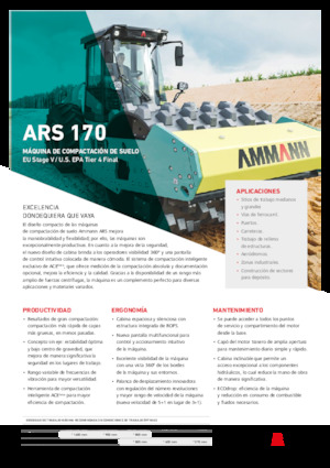 Rodillos vibrantes autopropulsados Ammann ARS 170