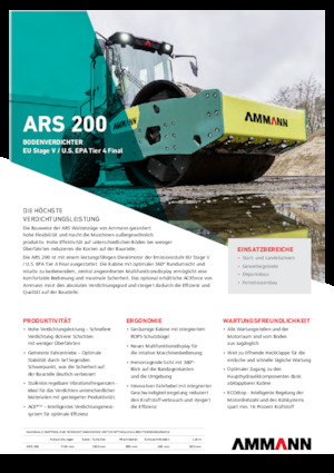 Rodillos vibrantes autopropulsados Ammann ARS 200