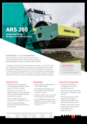 Rodillos vibrantes autopropulsados Ammann ARS 200