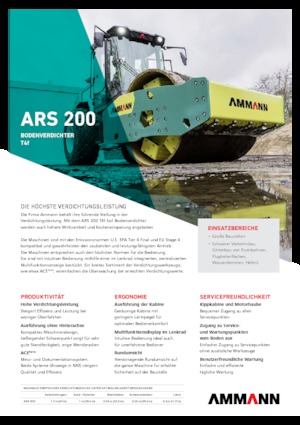 Rodillos vibrantes autopropulsados Ammann ARS 200
