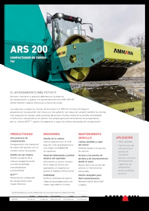 Rodillos vibrantes autopropulsados Ammann ARS 200