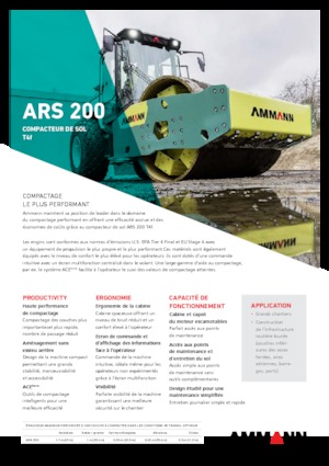 Rodillos vibrantes autopropulsados Ammann ARS 200
