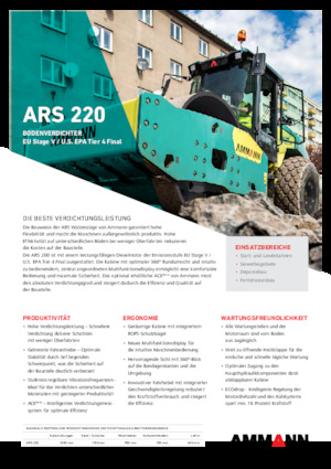 Rodillos vibrantes autopropulsados Ammann ARS 220 PD