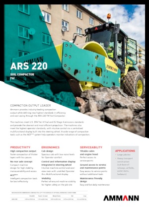 Rodillos vibrantes autopropulsados Ammann ARS 220
