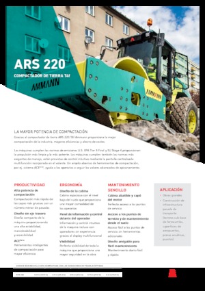 Rodillos vibrantes autopropulsados Ammann ARS 220