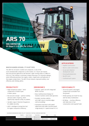 Rodillos vibrantes autopropulsados Ammann ARS 70 PD