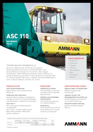 Rodillos vibrantes autopropulsados Ammann ASC 110 PD