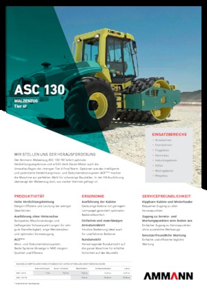 Rodillos vibrantes autopropulsados Ammann ASC 130 D