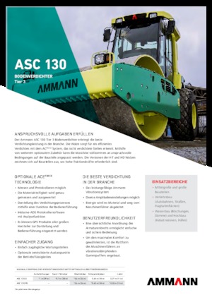 Rodillos vibrantes autopropulsados Ammann ASC 130 HDPD