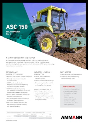 Rodillos vibrantes autopropulsados Ammann ASC 150 HD