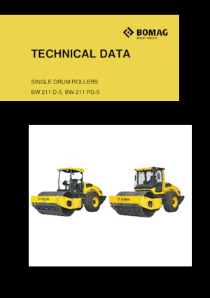 Rodillos vibrantes autopropulsados Bomag BW 211 PD-5