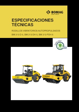 Rodillos vibrantes autopropulsados Bomag BW 213 DH-5