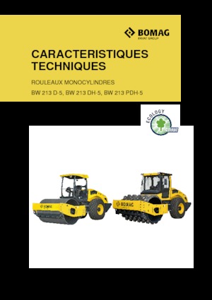 Rodillos vibrantes autopropulsados Bomag BW 213 DH-5