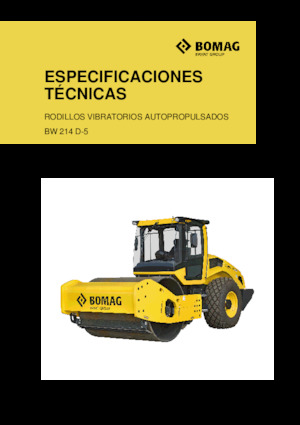Rodillos vibrantes autopropulsados Bomag BW 214 DH-5